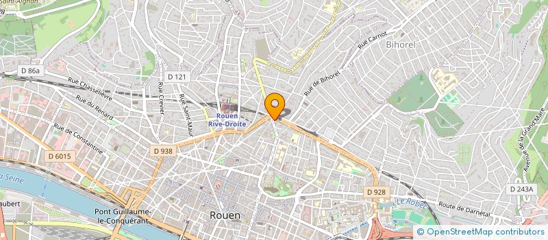 localisation de l'entreprise ROUEN INFORMATIQUE  ROUEN