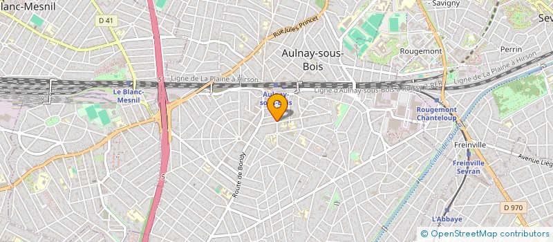 localisation de l'entreprise ROUEN LAVAGE à AULNAY-SOUS-BOIS