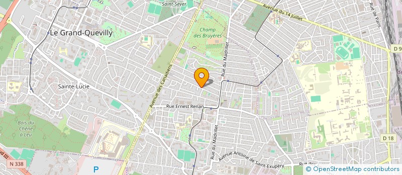 localisation de l'entreprise ROUEN METROPOLE FOOTGOLF CLUB  SAINT-ETIENNE-DU-ROUVRAY