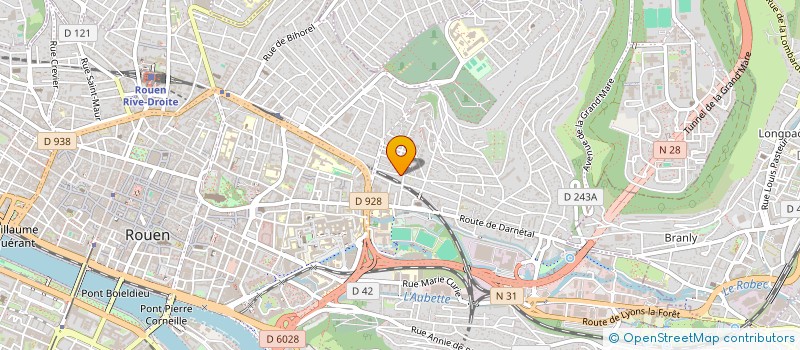 localisation de l'entreprise ROUEN NORD BASKET BALL à ROUEN