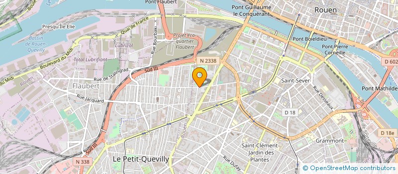 localisation de l'entreprise ROUEN NORMANDIE RUGBY  ROUEN