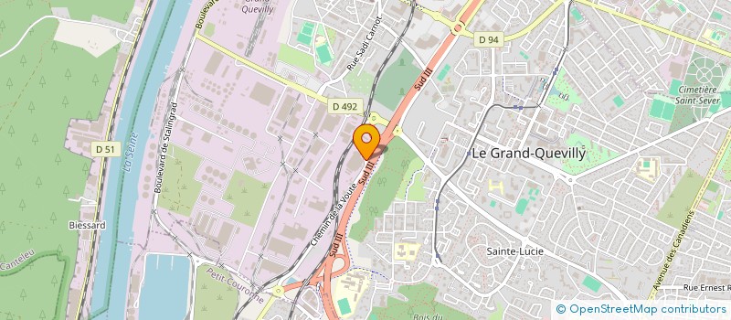 localisation de l'entreprise ROUEN OXYCOUPAGE  LE GRAND-QUEVILLY