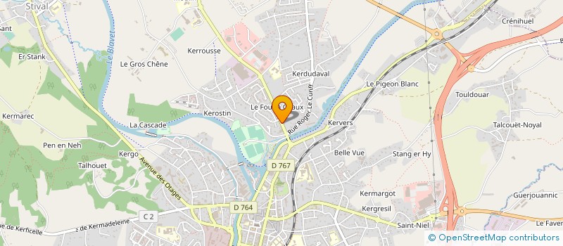localisation de l'entreprise ROUENEL à PONTIVY