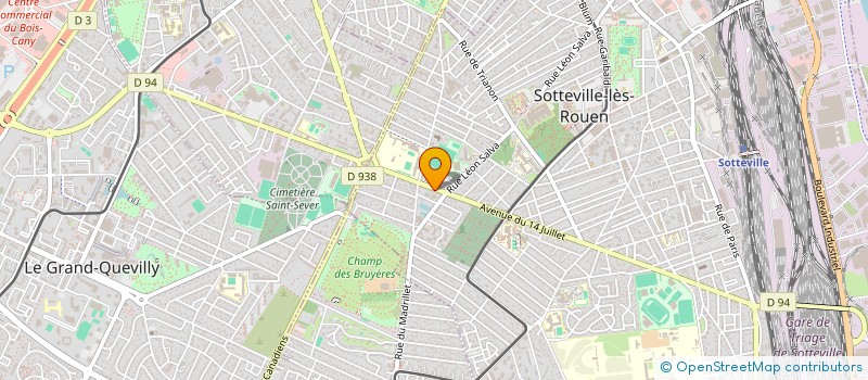 localisation de l'entreprise ROUENNAISE DE L'AUTOMOBILE  SOTTEVILLE-LES-ROUEN