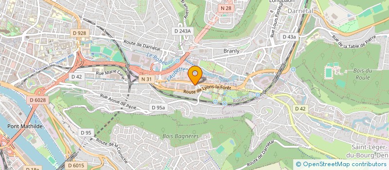 localisation de l'entreprise ROUENSEC à ROUEN