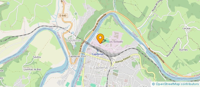 localisation de l'entreprise ROUERGUE AGNEAU SA à CAPDENAC-GARE