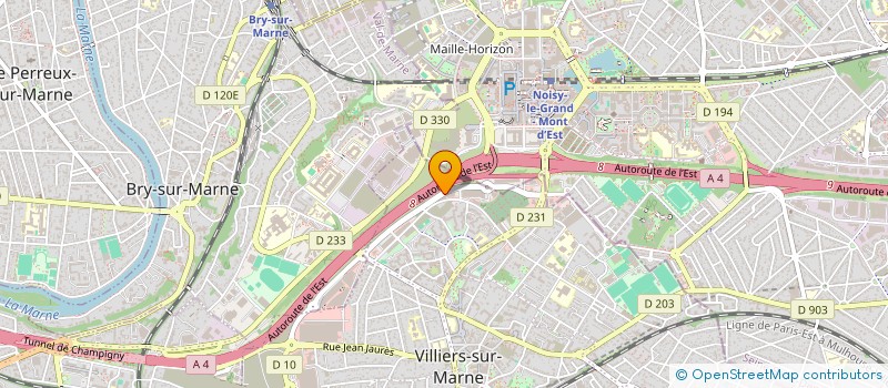 localisation de l'entreprise ROUERGUE BRICOLAGE à VILLIERS-SUR-MARNE