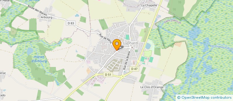 localisation de l'entreprise ROUES DE SECOURS LES CHAUFFEURS SOLIDAIRES LYPHARDAIS à SAINT-LYPHARD