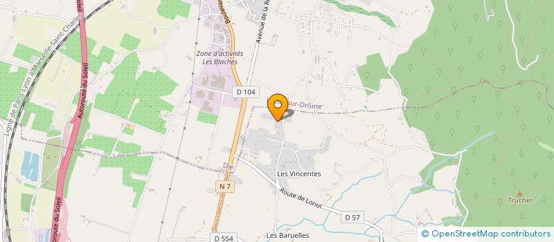 localisation de l'entreprise ROUES LIBRES 26  CLIOUSCLAT