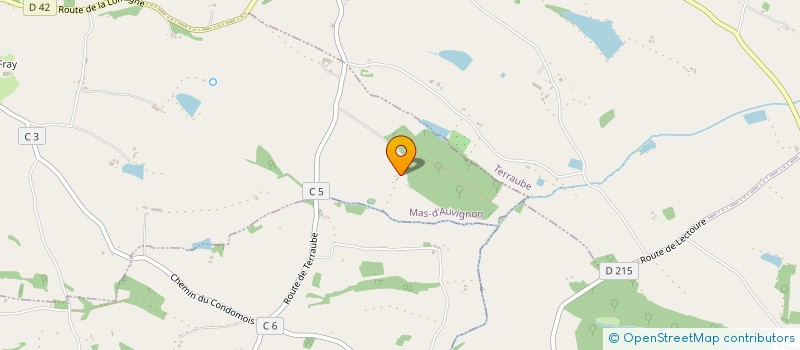 localisation de l'entreprise ROUES LIBRES  MAS D'AUVIGNON