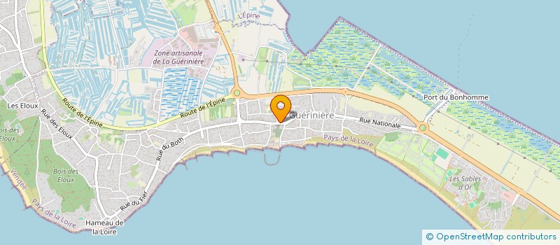 localisation de l'entreprise ROUES LIBRES  LA GUERINIERE