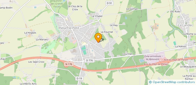 localisation de l'entreprise ROUES LIBRES  PLELAN-LE-PETIT