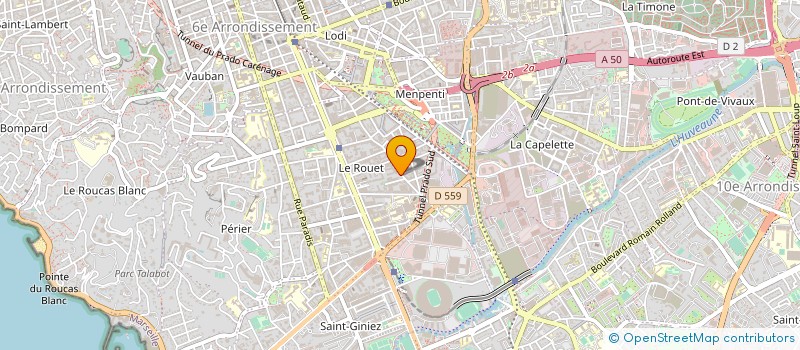 localisation de l'entreprise ROUET DISTRIB à MARSEILLE