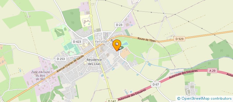 localisation de l'entreprise ROUET ESCALIERS MENUISERIES  YERVILLE