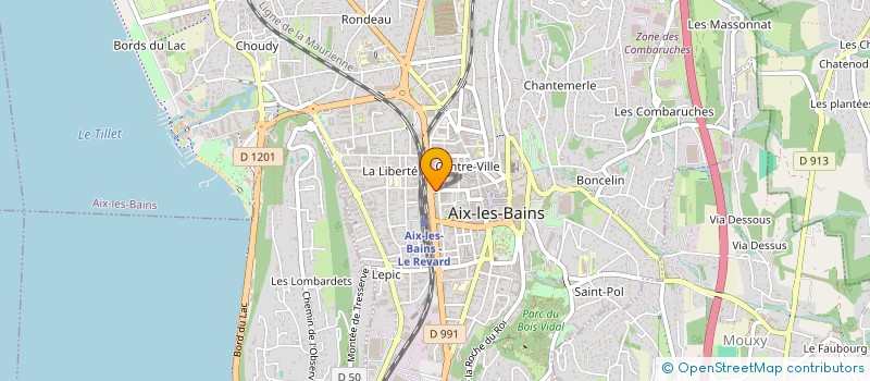 localisation de l'entreprise ROUEX  AIX-LES-BAINS