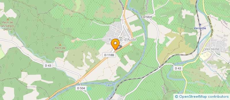 localisation de l'entreprise ROUFFIAC AUTO SERVICE  ROUFFIAC-D'AUDE