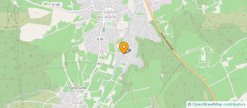 localisation de l'entreprise ROUFFIGNAC LAFONT  SAINT-LAURENT-DES-ARBRES