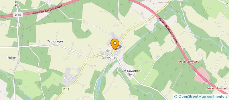 localisation de l'entreprise ROUG  SAVIGNAC