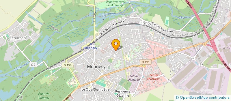 localisation de l'entreprise ROUGADOUX  MENNECY