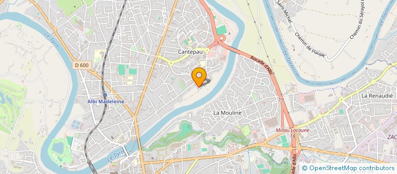 localisation de l'entreprise ROUGAN à ALBI