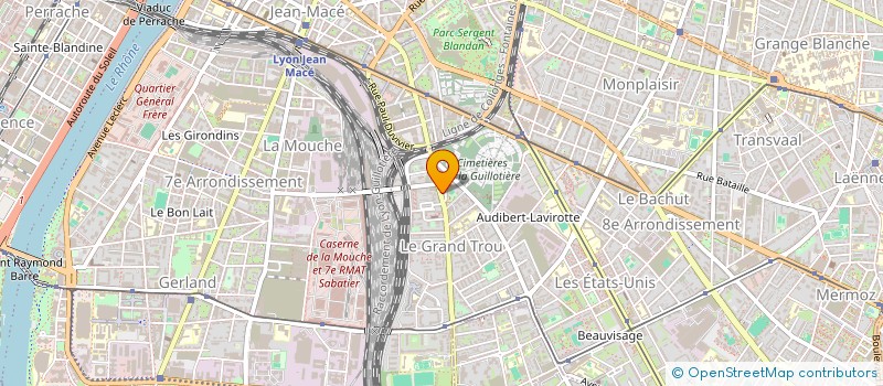 localisation de l'entreprise ROUGE 23  LYON