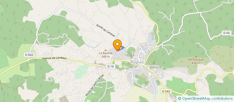 localisation de l'entreprise ROUGE à ROGNES