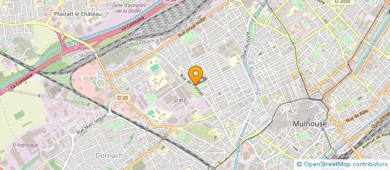 localisation de l'entreprise ROUGE A CROQUER  MULHOUSE
