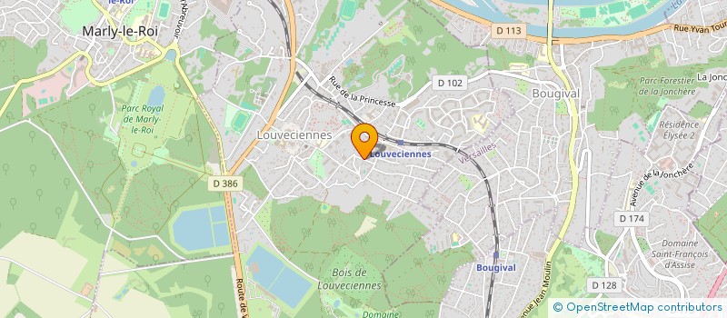 localisation de l'entreprise ROUGE A LETTRES à LOUVECIENNES