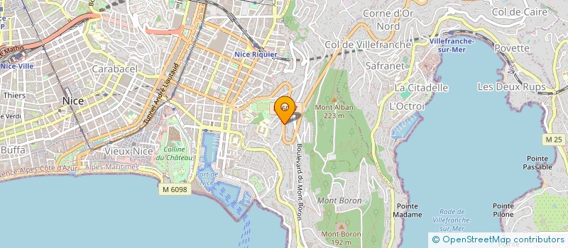 localisation de l'entreprise ROUGE AZUR à NICE