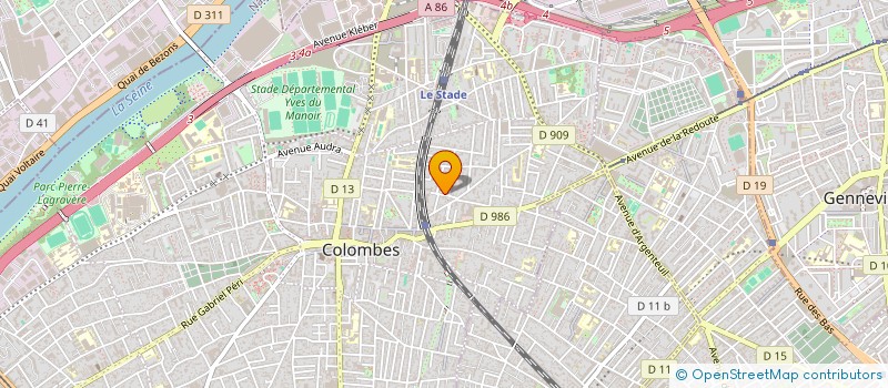 localisation de l'entreprise ROUGE BASILIC à COLOMBES
