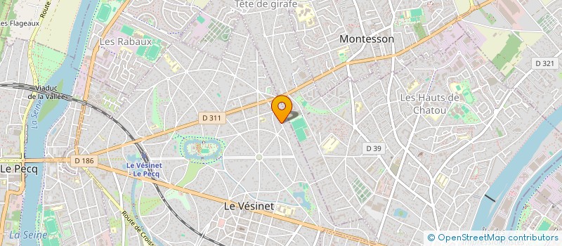 localisation de l'entreprise ROUGE BASQUE  LE VESINET