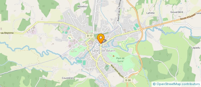 localisation de l'entreprise ROUGE BLANC  SALIES-DE-BEARN