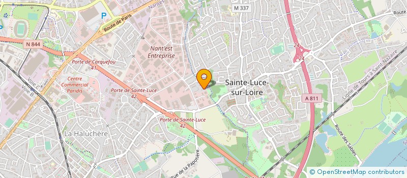 localisation de l'entreprise ROUGE BLANC ROSE à NANTES