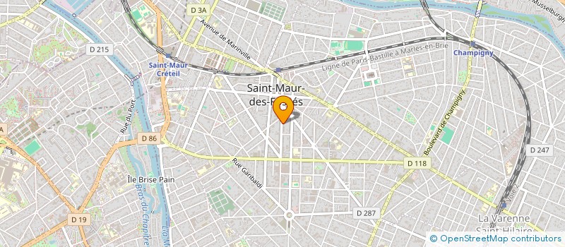 localisation de l'entreprise ROUGE CERISE  SAINT-MAUR-DES-FOSSES