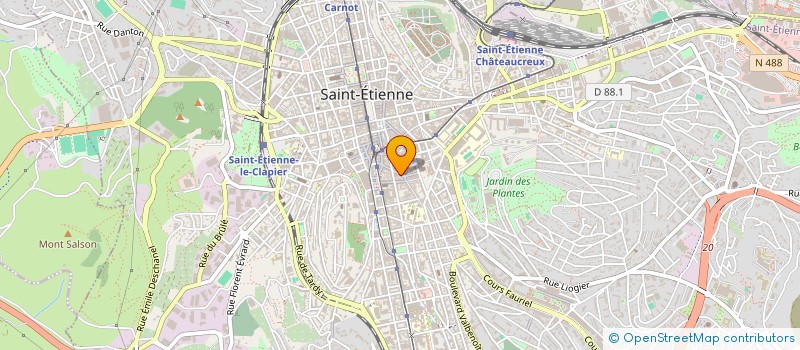 localisation de l'entreprise ROUGE CERISE  SAINT-ETIENNE