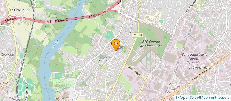 localisation de l'entreprise ROUGE CERISE  NANTES