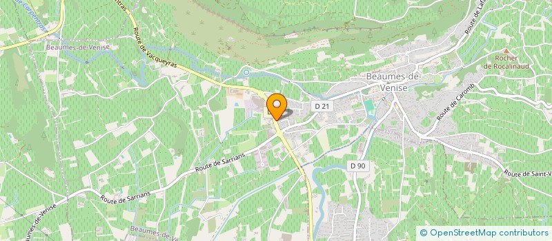 localisation de l'entreprise ROUGE CERISE - SERVICES A LA PERSONNE  BEAUMES-DE-VENISE