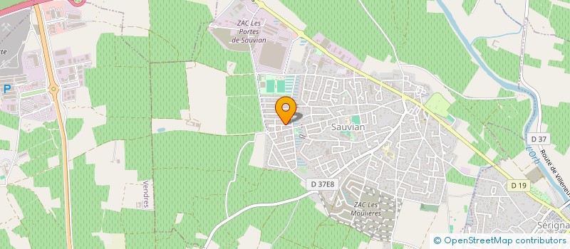 localisation de l'entreprise ROUGE COMME CERISE  SAUVIAN