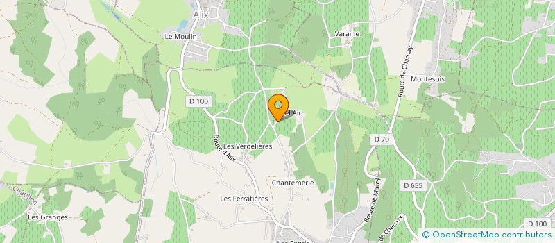 localisation de l'entreprise ROUGE COTEAUX à CHARNAY