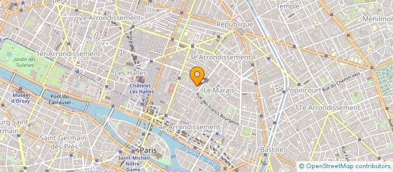 localisation de l'entreprise ROUGE DISTRIBUTION à PARIS
