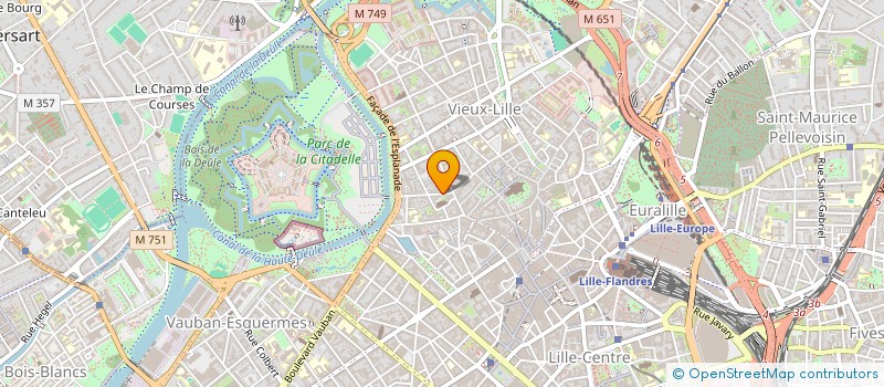 localisation de l'entreprise ROUGE ERRANCE ASSOCIATION  LILLE