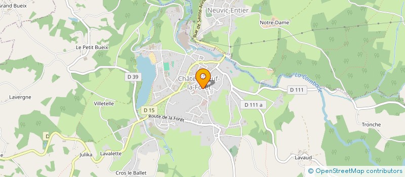 localisation de l'entreprise ROUGE ET NOIR SCOP SARL  CHATEAUNEUF-LA-FORET