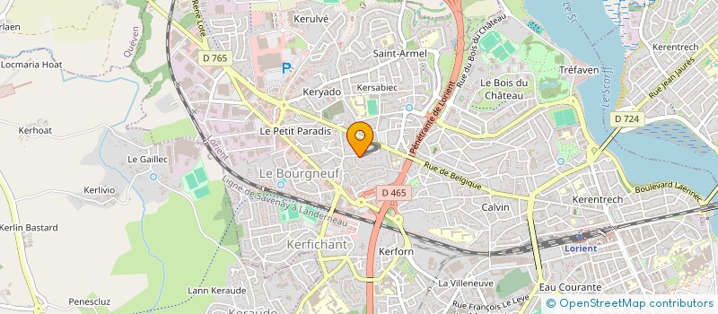 localisation de l'entreprise ROUGE GARANCE ATELIER D ART  LORIENT