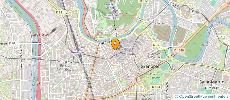 localisation de l'entreprise ROUGE GLAM INSTITUT à GRENOBLE