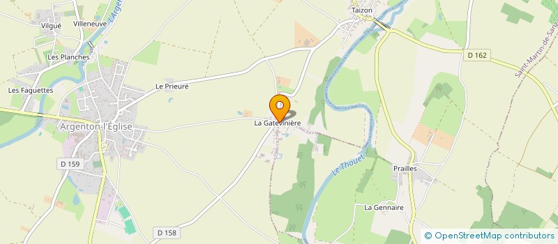 localisation de l'entreprise ROUGE GORGE  LORETZ-D'ARGENTON