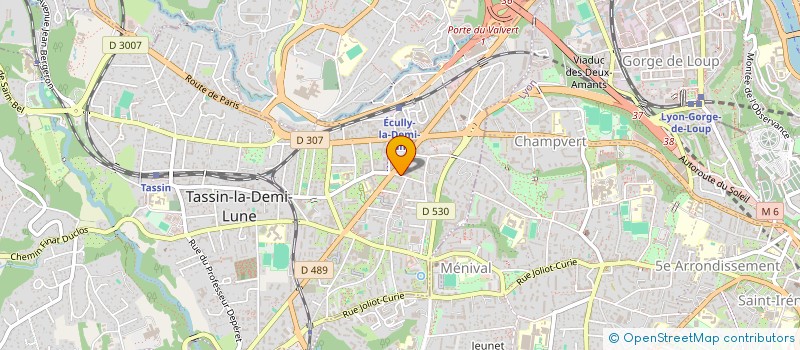 localisation de l'entreprise ROUGE GORGE  TASSIN-LA-DEMI-LUNE