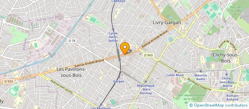 localisation de l'entreprise ROUGE JAUNE à LIVRY-GARGAN