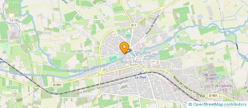 localisation de l'entreprise ROUGE MOULIN LE THOR  LE THOR