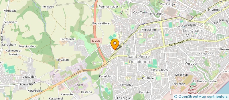 localisation de l'entreprise ROUGE OUVERT à BREST