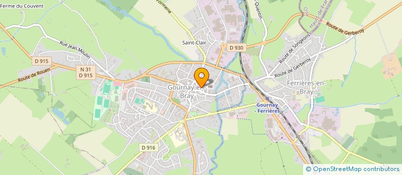 localisation de l'entreprise ROUGE PIERRE  GOURNAY-EN-BRAY